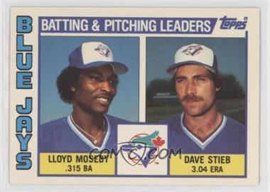 1984 Topps - [Base] - Tiffany #606 - Team Checklist - Lloyd Moseby, Dave Stieb