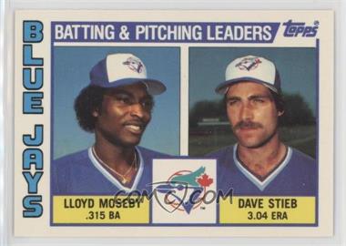 1984 Topps - [Base] - Tiffany #606 - Team Checklist - Lloyd Moseby, Dave Stieb