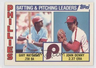 1984 Topps - [Base] - Tiffany #637 - Team Checklist - Gary Matthews, John Denny