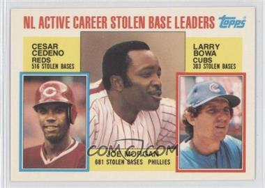 1984 Topps - [Base] - Tiffany #705 - Career Leaders - Cesar Cedeno, Joe Morgan, Larry Bowa