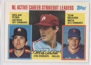 1984 Topps - [Base] - Tiffany #707 - Career Leaders - NL Active Career Strikeout Leaders (Nolan Ryan, Steve Carlton, Tom Seaver)