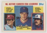 Career Leaders - Steve Carlton, Tom Seaver, Steve Rogers