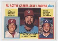 Career Leaders - NL Active Career Save Leaders (Bruce Sutter, Tug McGraw, Gene …