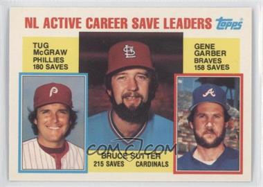 1984 Topps - [Base] - Tiffany #709 - Career Leaders - NL Active Career Save Leaders (Bruce Sutter, Tug McGraw, Gene Garber)