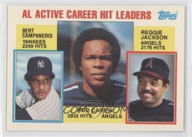 1984 Topps - [Base] - Tiffany #711 - Career Leaders - Bert Campaneris, Rod Carew, Reggie Jackson