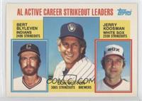 Career Leaders - Bert Blyleven, Don Sutton, Jerry Koosman