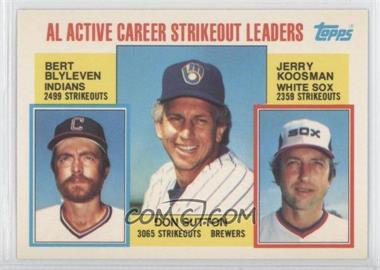 1984 Topps - [Base] - Tiffany #716 - Career Leaders - Bert Blyleven, Don Sutton, Jerry Koosman
