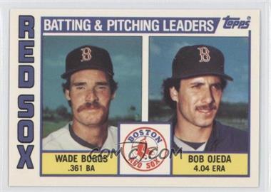 1984 Topps - [Base] - Tiffany #786 - Team Checklist - Wade Boggs, Bob Ojeda