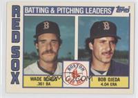 Team Checklist - Wade Boggs, Bob Ojeda