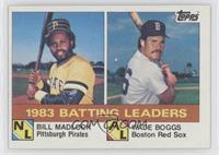 League Leaders - Bill Madlock, Wade Boggs [Good to VG‑EX]