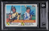 League Leaders - Bill Madlock, Wade Boggs [BAS BGS Authentic]