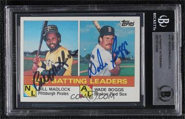 1984 Topps - [Base] #131 - League Leaders - Bill Madlock, Wade Boggs [BAS BGS Authentic]
