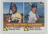 League Leaders - Bill Madlock, Wade Boggs