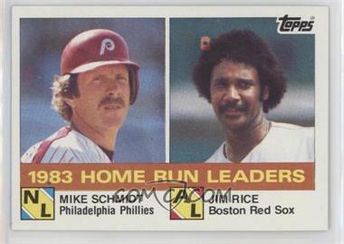 1984 Topps - [Base] #132 - League Leaders - Mike Schmidt, Jim Rice