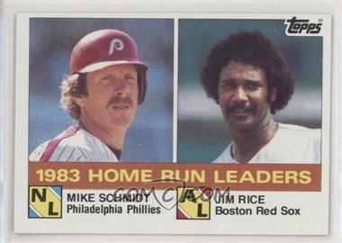1984 Topps - [Base] #132 - League Leaders - Mike Schmidt, Jim Rice