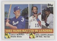 League Leaders - Dale Murphy, Cecil Cooper, Jim Rice