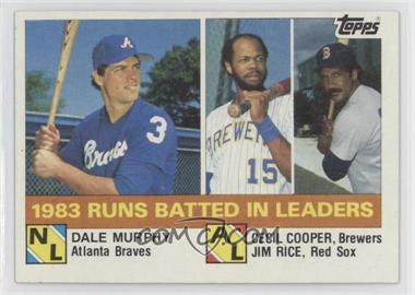 1984 Topps - [Base] #133 - League Leaders - Dale Murphy, Cecil Cooper, Jim Rice