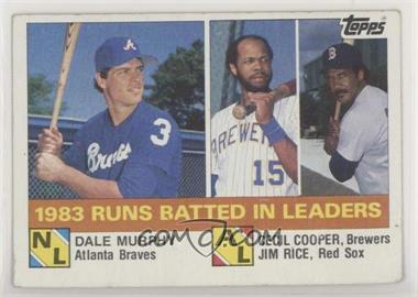 1984 Topps - [Base] #133 - League Leaders - Dale Murphy, Cecil Cooper, Jim Rice [Good to VG‑EX]