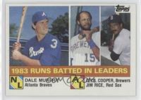 League Leaders - Dale Murphy, Cecil Cooper, Jim Rice [Poor to Fair]