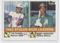 League Leaders - Tim Raines, Rickey Henderson