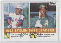 League Leaders - Tim Raines, Rickey Henderson