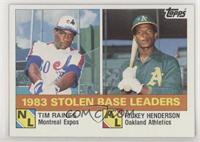 League Leaders - Tim Raines, Rickey Henderson