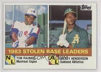 League Leaders - Tim Raines, Rickey Henderson