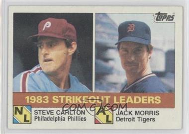 1984 Topps - [Base] #136 - League Leaders - Steve Carlton, Jack Morris [EX to NM]