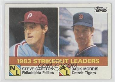 1984 Topps - [Base] #136 - League Leaders - Steve Carlton, Jack Morris [EX to NM]