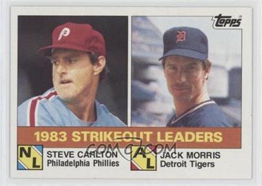 1984 Topps - [Base] #136 - League Leaders - Steve Carlton, Jack Morris [EX to NM]