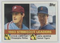 League Leaders - Steve Carlton, Jack Morris