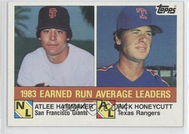 1984 Topps - [Base] #137 - League Leaders - Atlee Hammaker, Rick Honeycutt