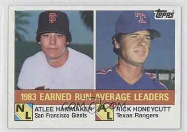 1984 Topps - [Base] #137 - League Leaders - Atlee Hammaker, Rick Honeycutt