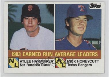 1984 Topps - [Base] #137 - League Leaders - Atlee Hammaker, Rick Honeycutt