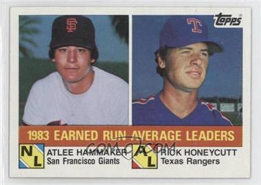 1984 Topps - [Base] #137 - League Leaders - Atlee Hammaker, Rick Honeycutt