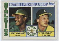 Team Checklist - Rickey Henderson, Tim Conroy