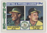 Team Checklist - Rickey Henderson, Tim Conroy