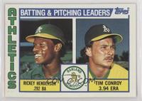 Team Checklist - Rickey Henderson, Tim Conroy