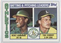 Team Checklist - Rickey Henderson, Tim Conroy