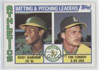 Team Checklist - Rickey Henderson, Tim Conroy