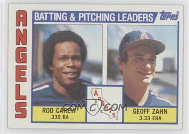 1984 Topps - [Base] #276 - Team Checklist - Rod Carew, Geoff Zahn