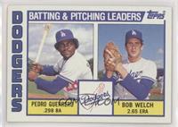 Team Checklist - Pedro Guerrero, Bob Welch [Noted]