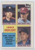 1983 Highlight - Nolan Ryan, Steve Carlton, Gaylord Perry