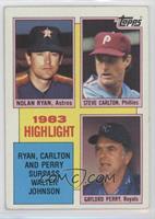 1983 Highlight - Nolan Ryan, Steve Carlton, Gaylord Perry [Good to VG…