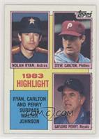 1983 Highlight - Nolan Ryan, Steve Carlton, Gaylord Perry