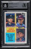 1983 Highlight - Nolan Ryan, Steve Carlton, Gaylord Perry [BAS BGS Au…