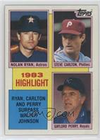 1983 Highlight - Nolan Ryan, Steve Carlton, Gaylord Perry