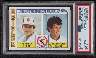 1984 Topps - [Base] #426 - Team Checklist - Cal Ripken Jr., Mike Boddicker [PSA 8 NM‑MT]