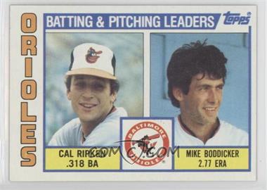 1984 Topps - [Base] #426 - Team Checklist - Cal Ripken Jr., Mike Boddicker