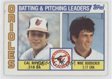 1984 Topps - [Base] #426 - Team Checklist - Cal Ripken Jr., Mike Boddicker [EX to NM]